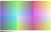 Hexadecimal Colour Chart